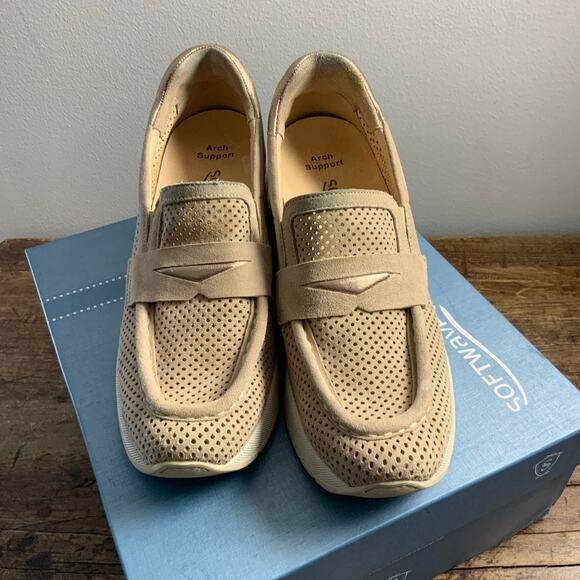 Softwaves Fenna slip-on wedge sneakers 38.5 - Picture 2 of 6